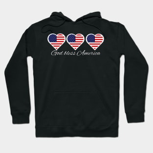 God bless America, 4th of July design Hoodie